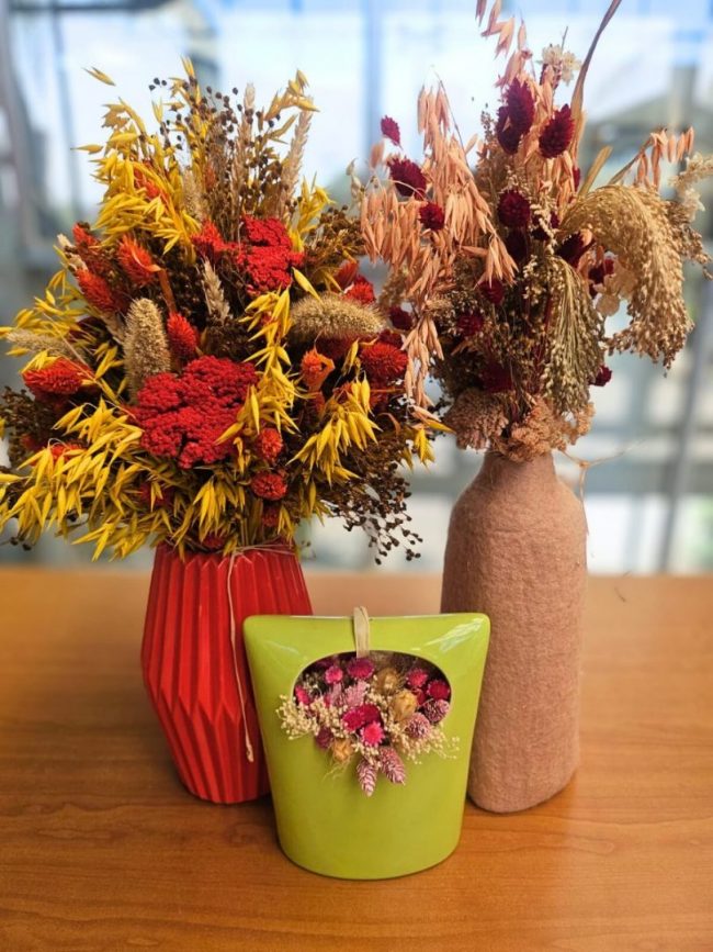 Composition Florale : Bouquet + Vase
