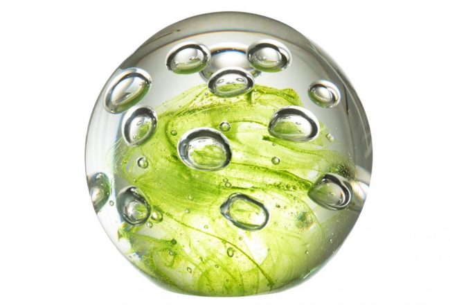 presse-papier-bulle-vert-jardins-de-gabiani-perpignan-jardinerie-decoration-interieur