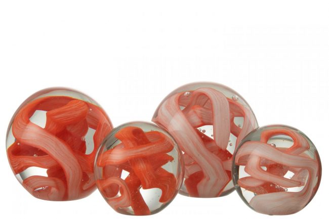 Presse-Papiers - Boule Colorée Orange & Rouge – Image 2